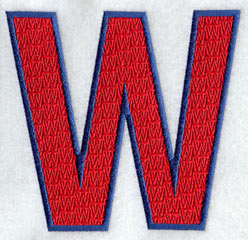 Letter-filled W (5 inch)