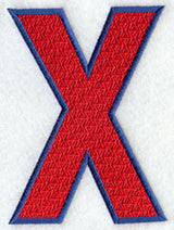 Letter-filled X (5 inch)