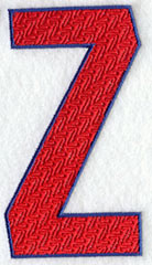 Letter-filled Z (5 inch)