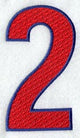 Number-filled 2 (5 inch)
