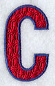 Letter-filled C (5 inch)