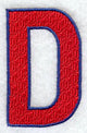 Letter-filled D (5 inch)
