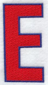 Letter-filled E (5 inch)