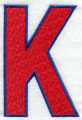 Letter-filled K (5 inch)