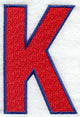 Letter-filled K (5 inch)