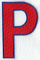 Letter-filled P (5 inch)