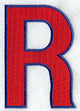 Letter-filled R (5 inch)