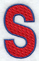 Letter-filled S (5 inch)