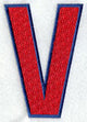 Letter-filled V (5 inch)