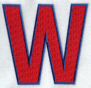 Letter-filled W (5 inch)