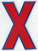 Letter-filled X (5 inch)