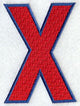 Letter-filled X (5 inch)