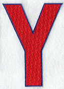 Letter-filled Y (5 inch)