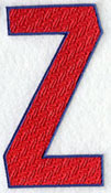 Letter-filled Z (5 inch)