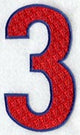 Number-filled 3 (5 inch)