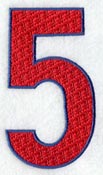 Number-filled 5 (5 inch)