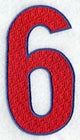 Number-filled 6 (5 inch)