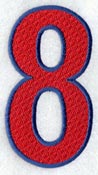 Number-filled 8 (5 inch)