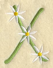 Daisy Letter X (3 Inch)