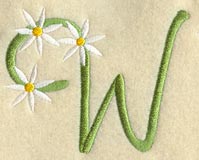 Daisy Letter W (3 Inch)