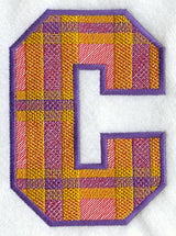 Plaid Letter C (5 inch)