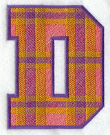Plaid Letter D (5 inch)