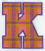 Plaid Letter K (5 inch)