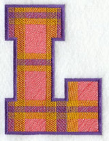Plaid Letter L (5 inch)
