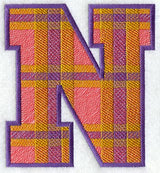 Plaid Letter N (5 inch)