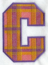 Plaid Letter C (5 inch)