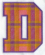 Plaid Letter D (5 inch)