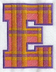 Plaid Letter E (5 inch)