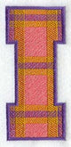 Plaid Letter I (5 inch)