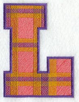 Plaid Letter L (5 inch)