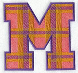 Plaid Letter M (5 inch)