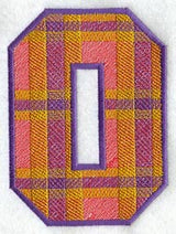 Plaid Letter O (5 inch)