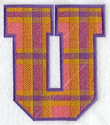 Plaid Letter U (5 inch)