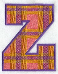 Plaid Letter Z (5 inch)