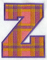 Plaid Letter Z (5 inch)