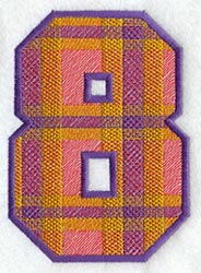 Plaid Number 8 (5 inch)