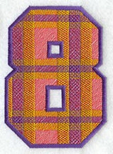 Plaid Number 8 (5 inch)