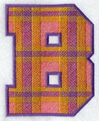 Plaid Letter B (5 inch)