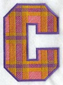 Plaid Letter C (5 inch)