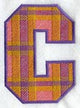 Plaid Letter C (5 inch)