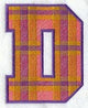 Plaid Letter D (5 inch)