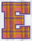 Plaid Letter E (5 inch)