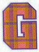 Plaid Letter G (5 inch)