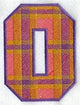 Plaid Letter O (5 inch)