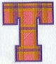 Plaid Letter T (5 inch)