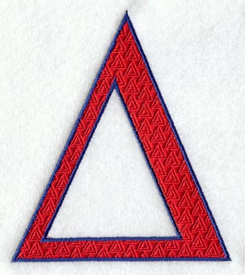 Letter-filled Delta (5 inch)